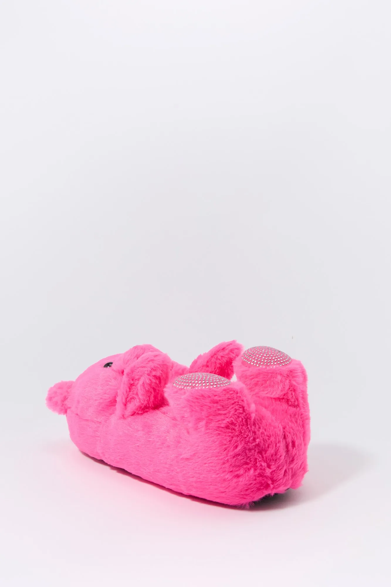 3D Rhinestone Teddy Bear Slippers