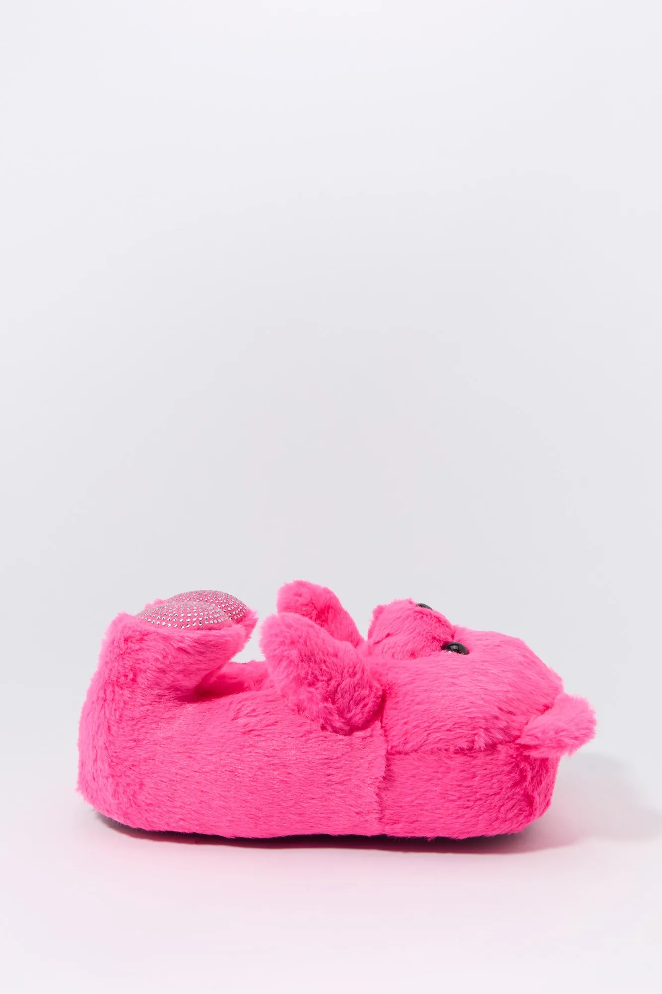 3D Rhinestone Teddy Bear Slippers