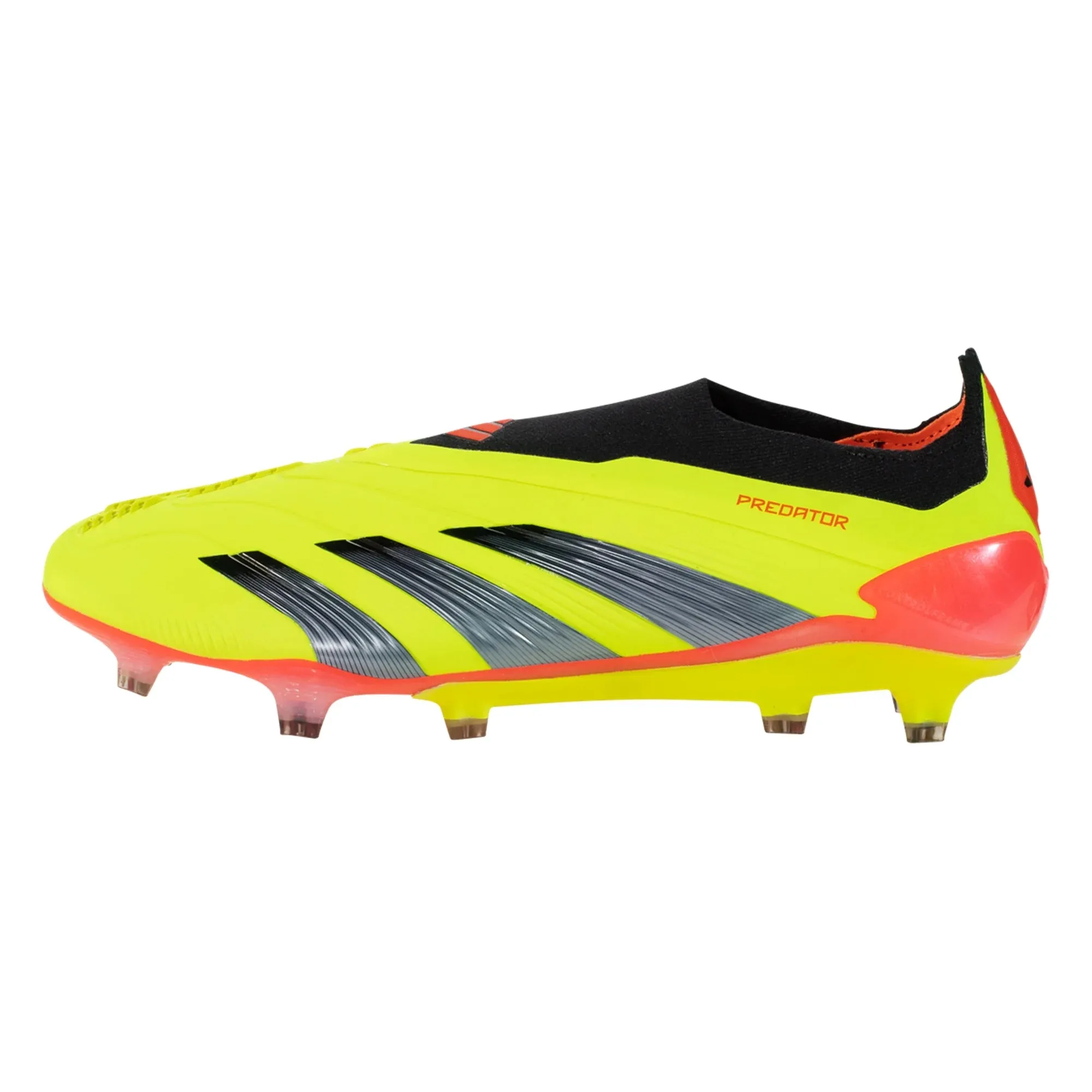 adidas Predator Elite Laceless FG Firm Ground Soccer Cleat - Solar Yellow/Core Black/Solar Red