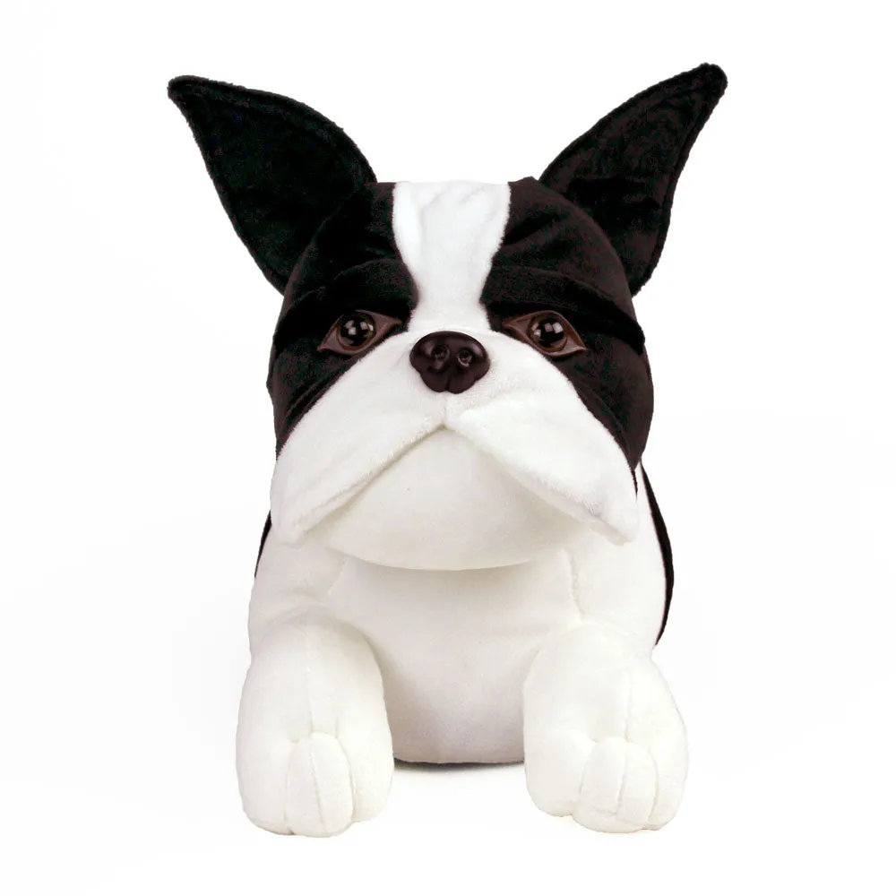 Dog Slippers JulesRoche Plush Boston Terrier Non-Slip