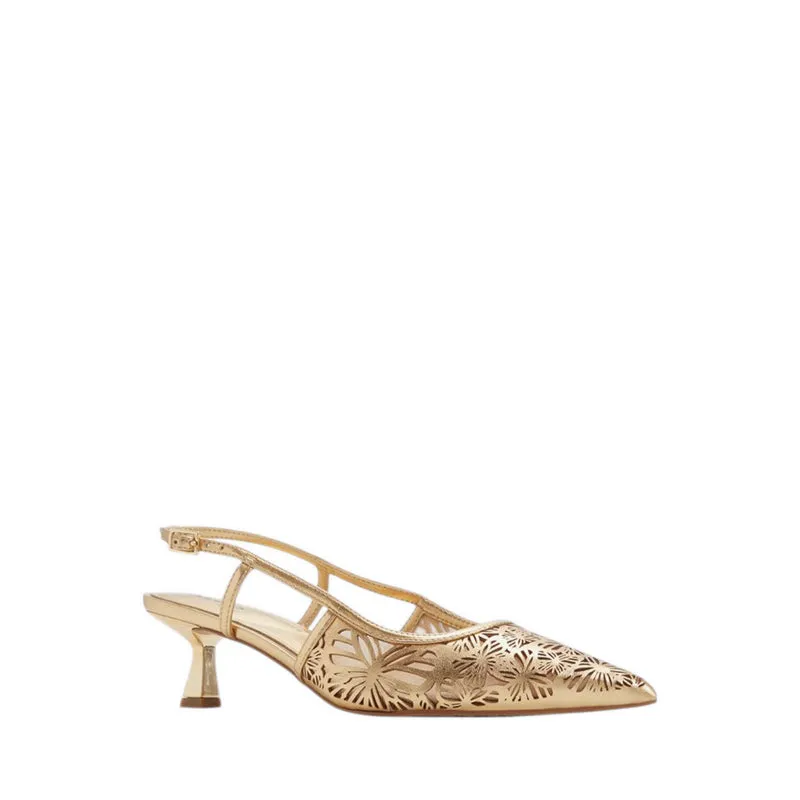 ELEGANT HEELED SHOES - GOLD