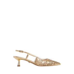 ELEGANT HEELED SHOES - GOLD