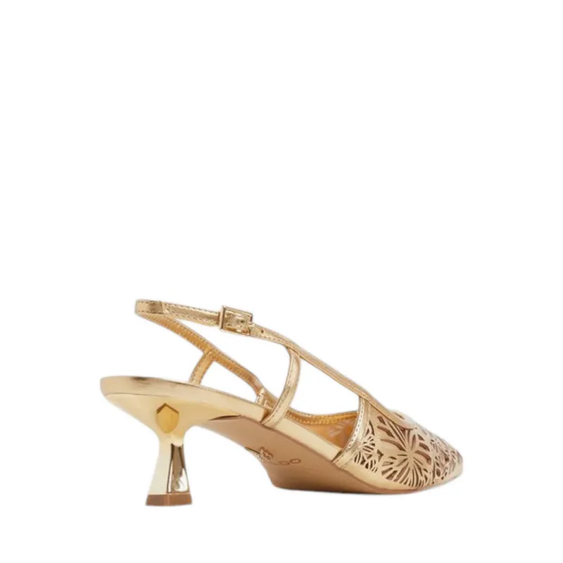 ELEGANT HEELED SHOES - GOLD