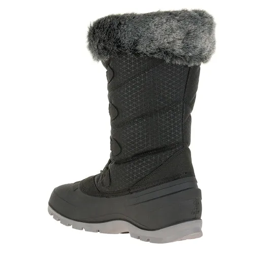 Kamik Women's MOMENTUM2 Snow Boot Black Lace Up Snow Boots (10, black)