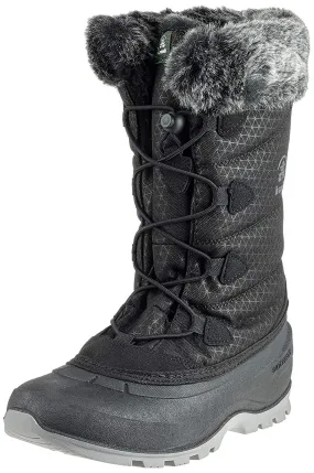 Kamik Women's MOMENTUM2 Snow Boot Black Lace Up Snow Boots (10, black)