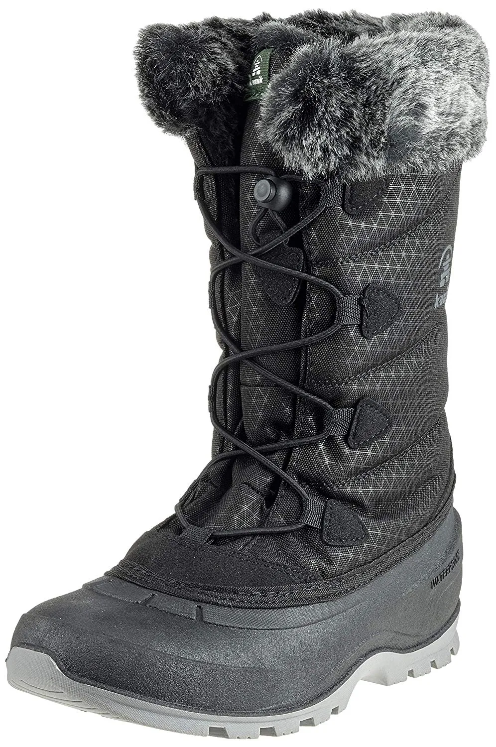 Kamik Women's MOMENTUM2 Snow Boot Black Lace Up Snow Boots (10, black)