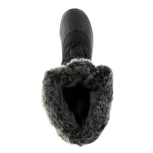 Kamik Women's MOMENTUM2 Snow Boot Black Lace Up Snow Boots (10, black)