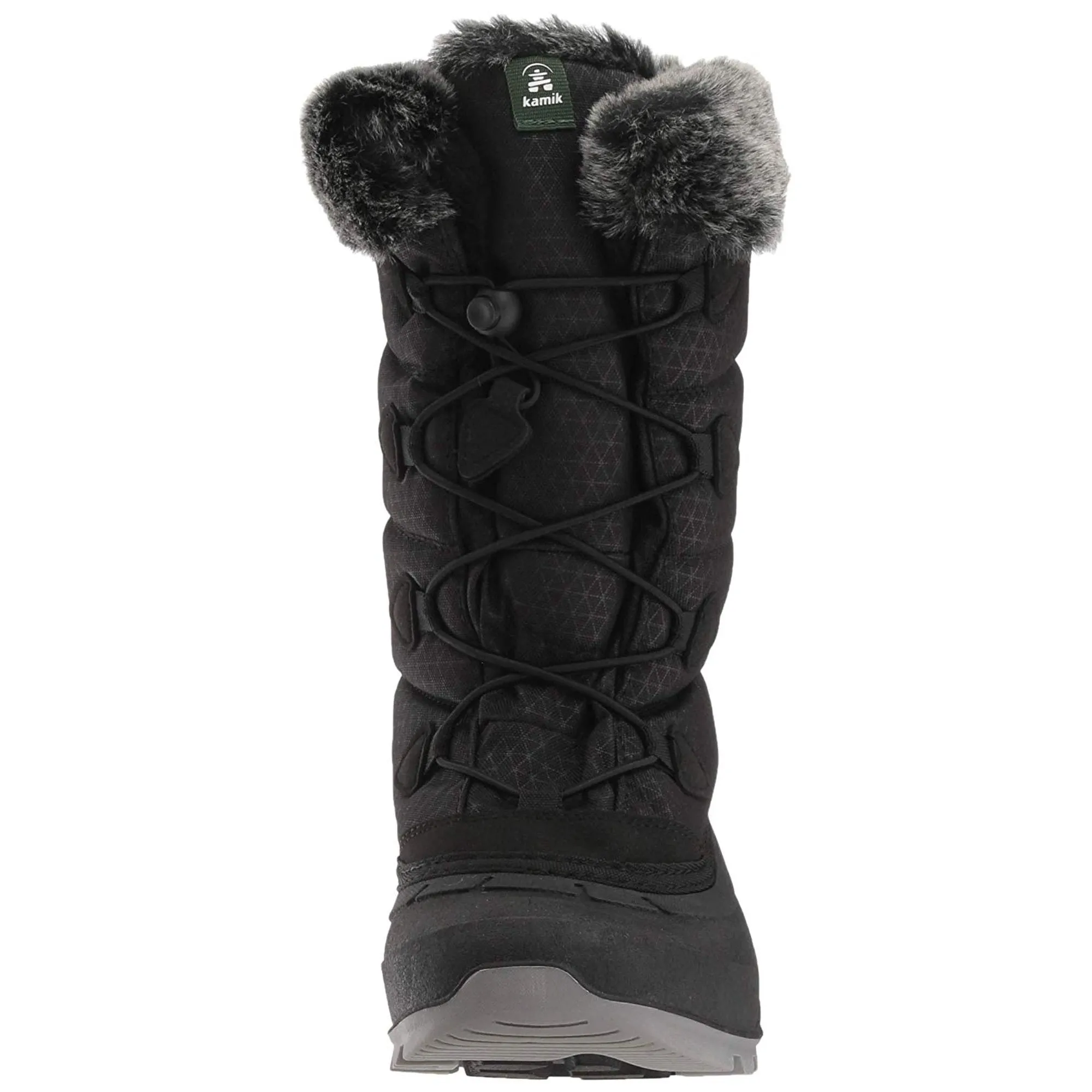 Kamik Women's MOMENTUM2 Snow Boot Black Lace Up Snow Boots (10, black)