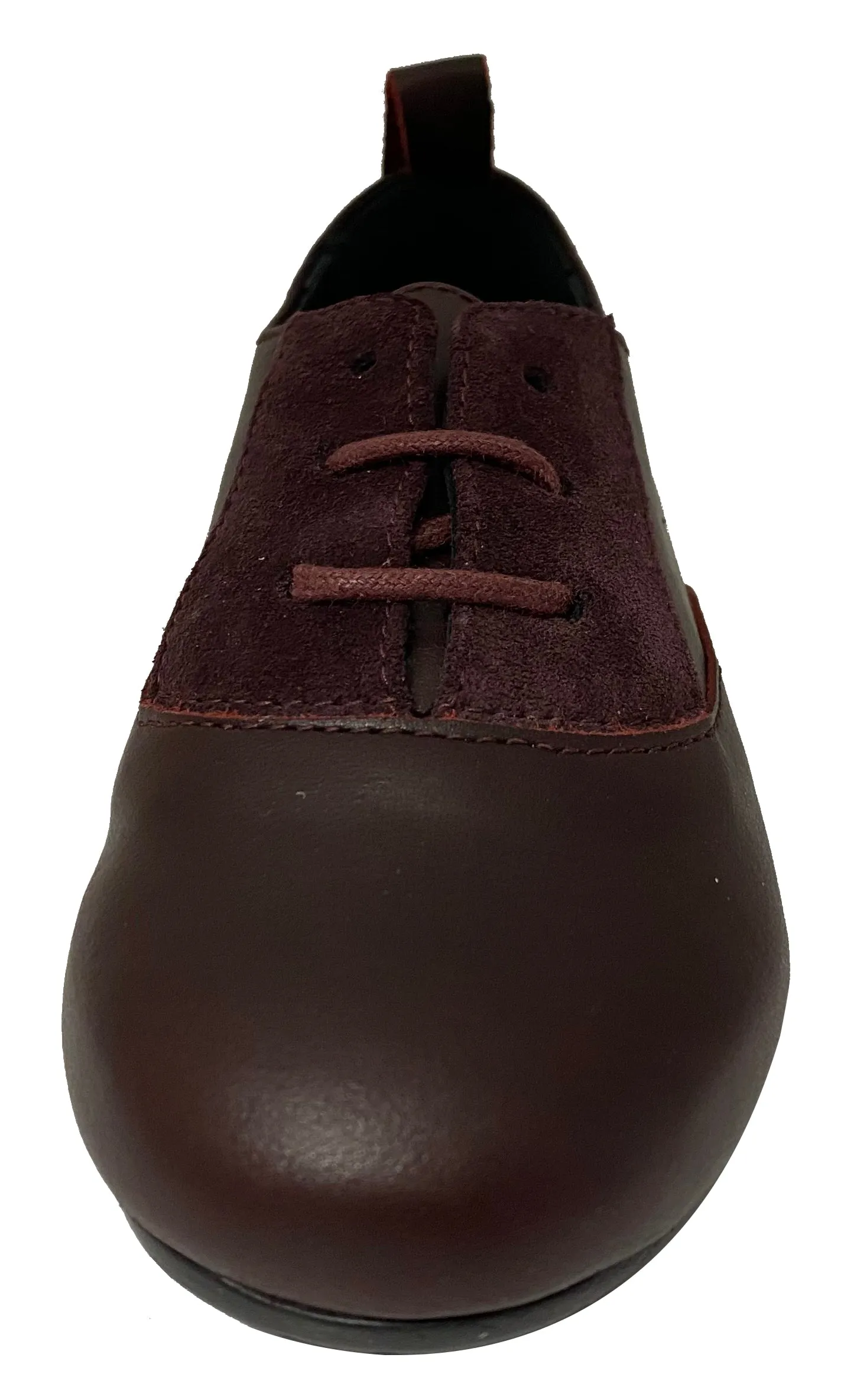 Manuela de Juan Girl's and Boy's Devany Lace-Up Shoes, Burgundy Sierra