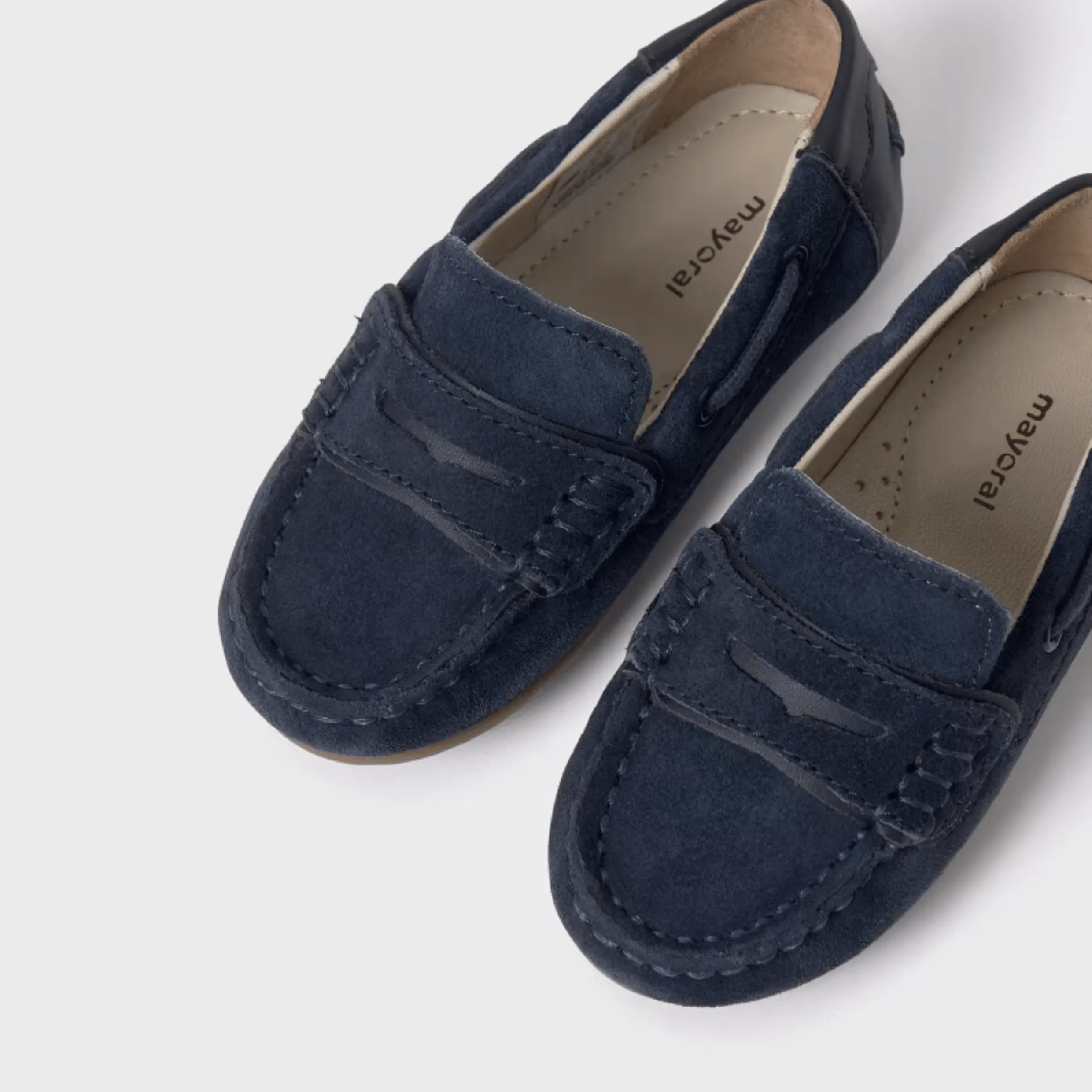 Mayoral Leather Moccasins - Marino
