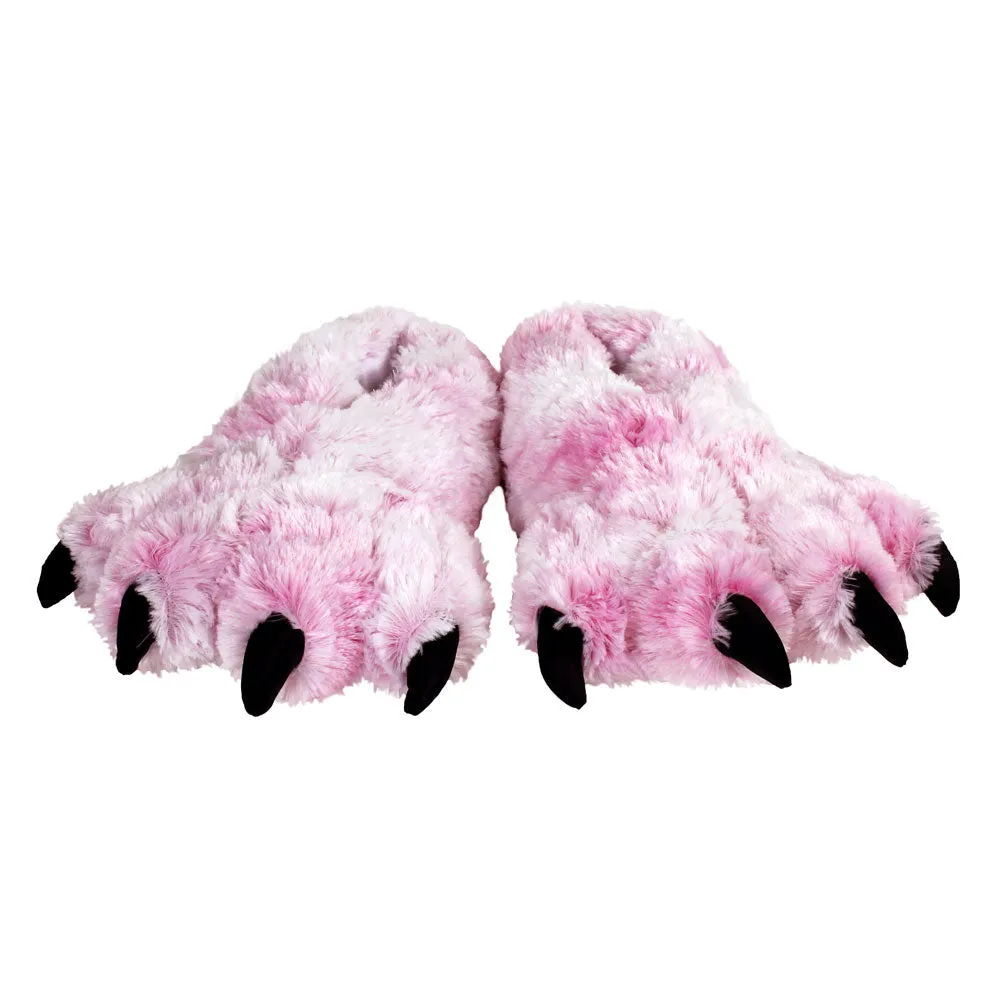 Pink Tiger Animal Slippers JulesRoche Plush Full-Foot Design