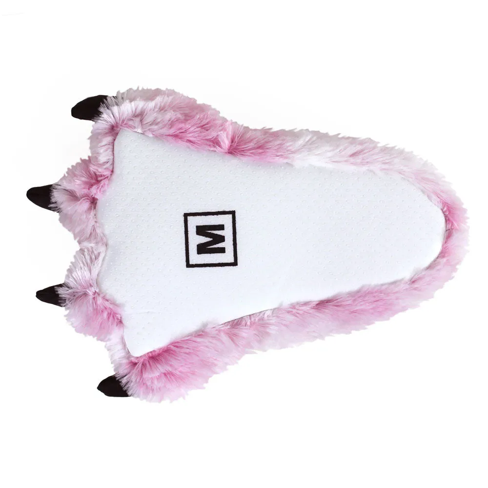 Pink Tiger Animal Slippers JulesRoche Plush Full-Foot Design