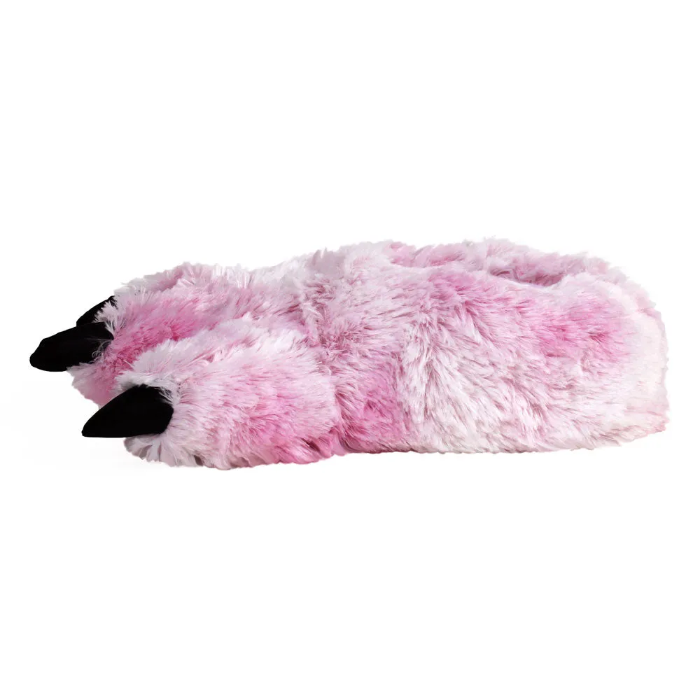 Pink Tiger Animal Slippers JulesRoche Plush Full-Foot Design