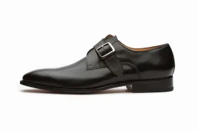 Plain Single Monkstrap Shoes - Black