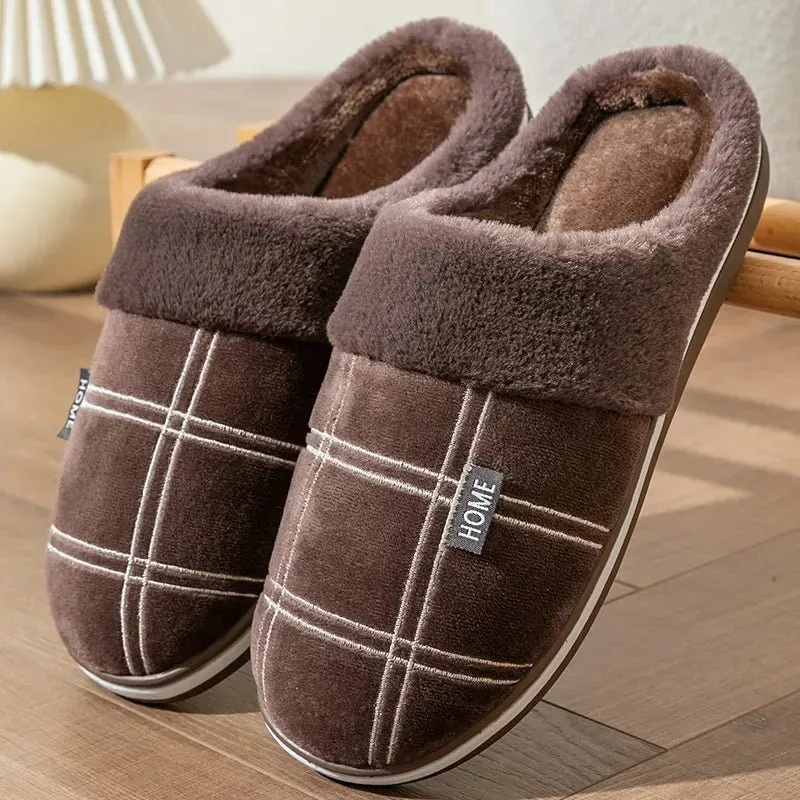 Plush Lined House Slippers