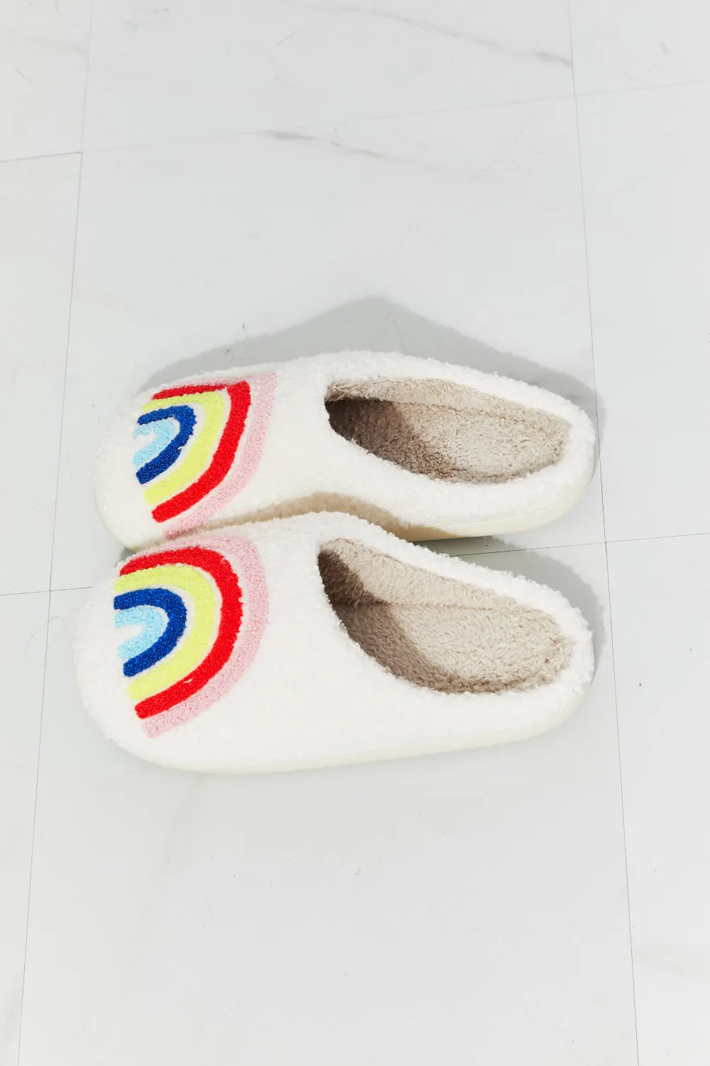 TOOTSIES Rainbow Plush Slipper Shoes