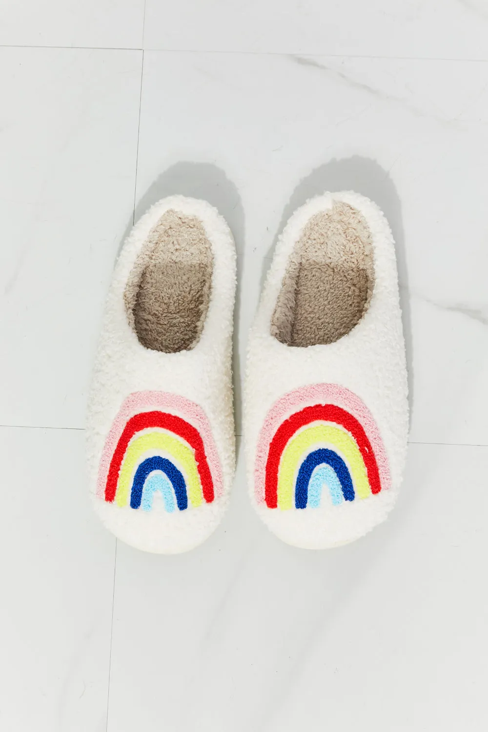 TOOTSIES Rainbow Plush Slipper Shoes