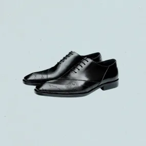 Vintage Craftsman Black Oxford Shoes – Classic Men’s Dress Shoes in Black & Brown
