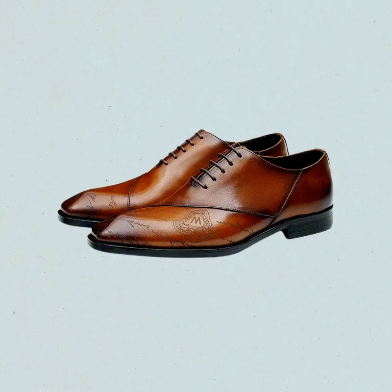 Vintage Craftsman Black Oxford Shoes – Classic Men’s Dress Shoes in Black & Brown
