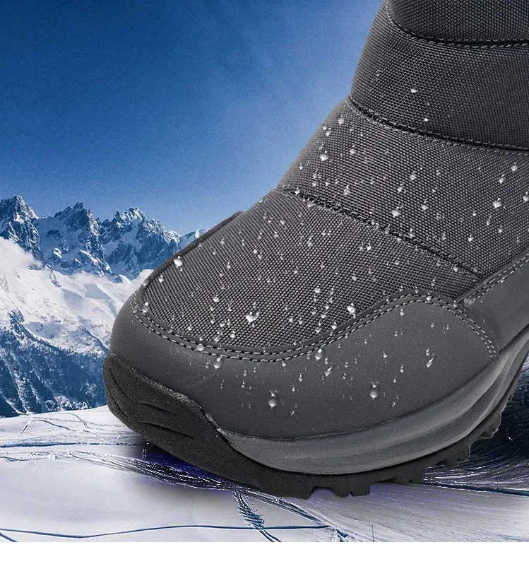 Warm Snow Mid-calf Thick Plush Winter Boots For Women and Men