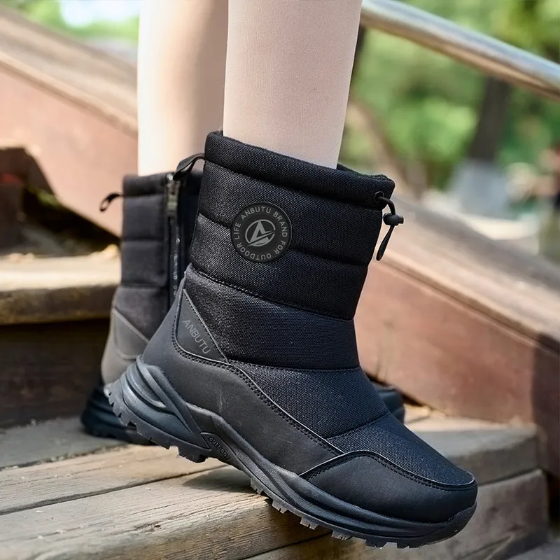 Warm Snow Mid-calf Thick Plush Winter Boots For Women and Men