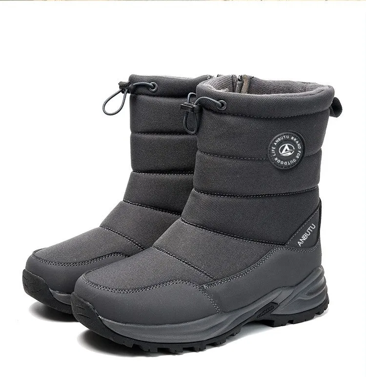 Warm Snow Mid-calf Thick Plush Winter Boots For Women and Men