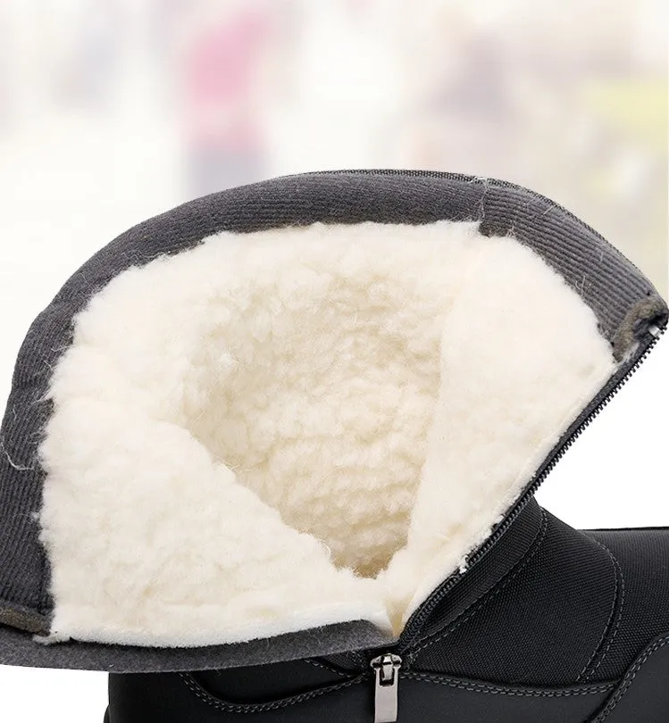 Warm Snow Mid-calf Thick Plush Winter Boots For Women and Men