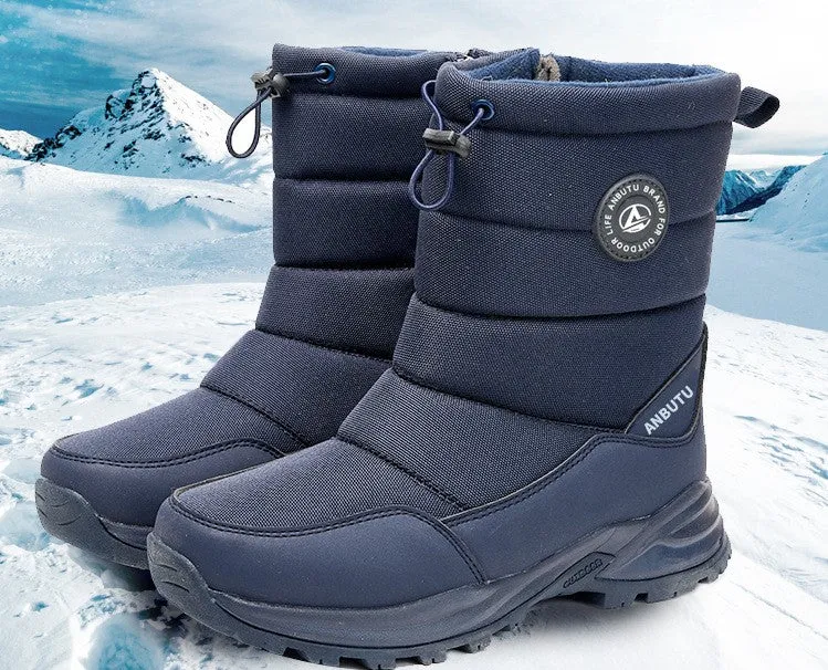 Warm Snow Mid-calf Thick Plush Winter Boots For Women and Men