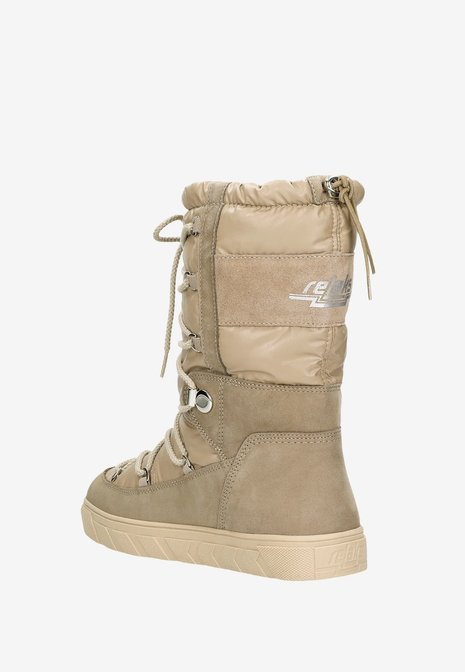 Wojas RELAKS Women's Beige Leather Insulated Snow Boots | R5512184